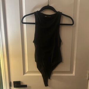 ZARA Black Sleeveless Bodysuit